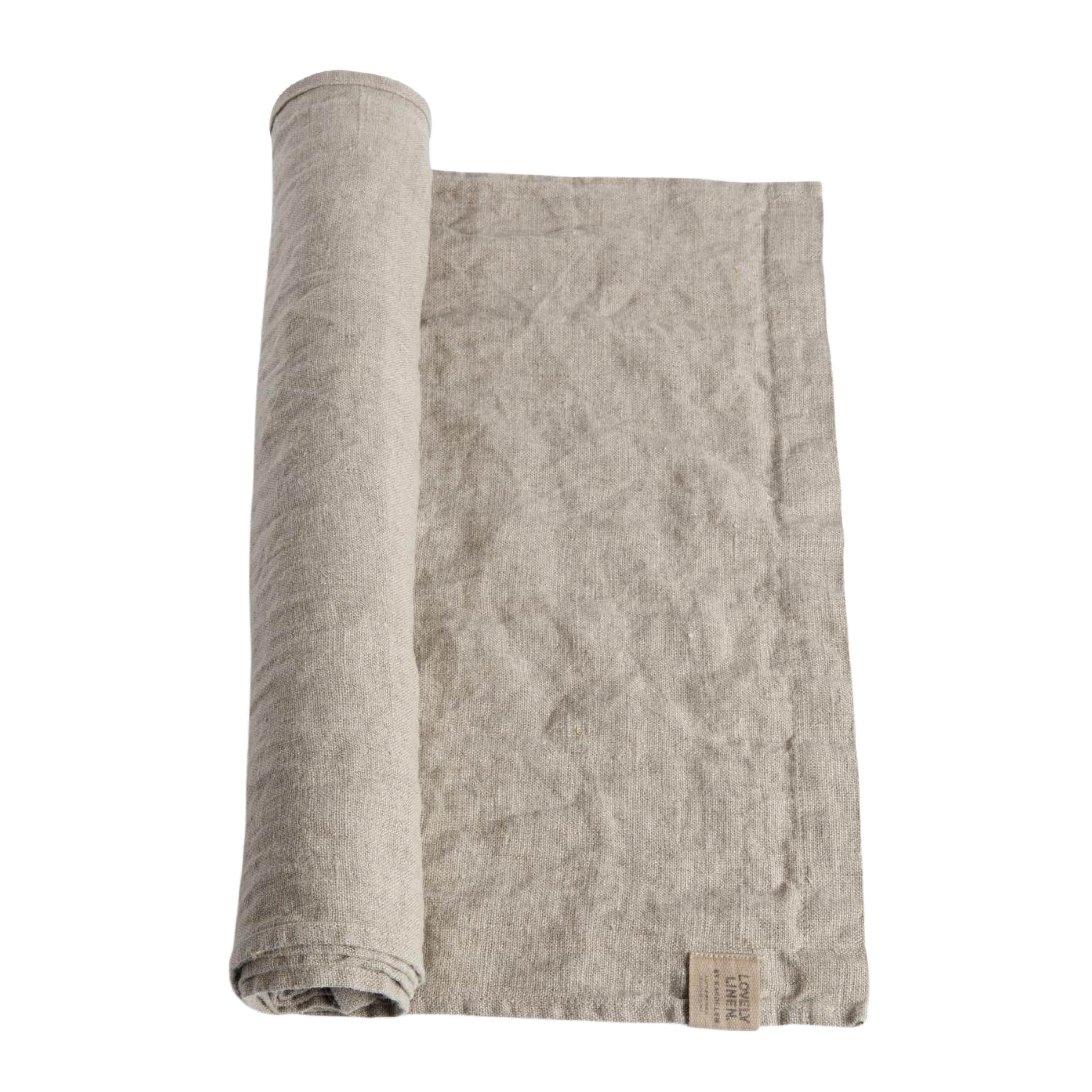 Lovely Linen Lovely löpare linne 47x150 cm Natural Beige