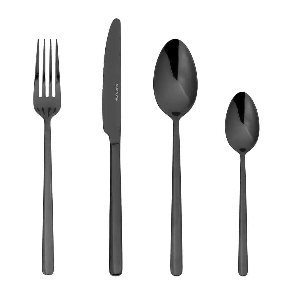 Nardo bestikksett 16 deler svart