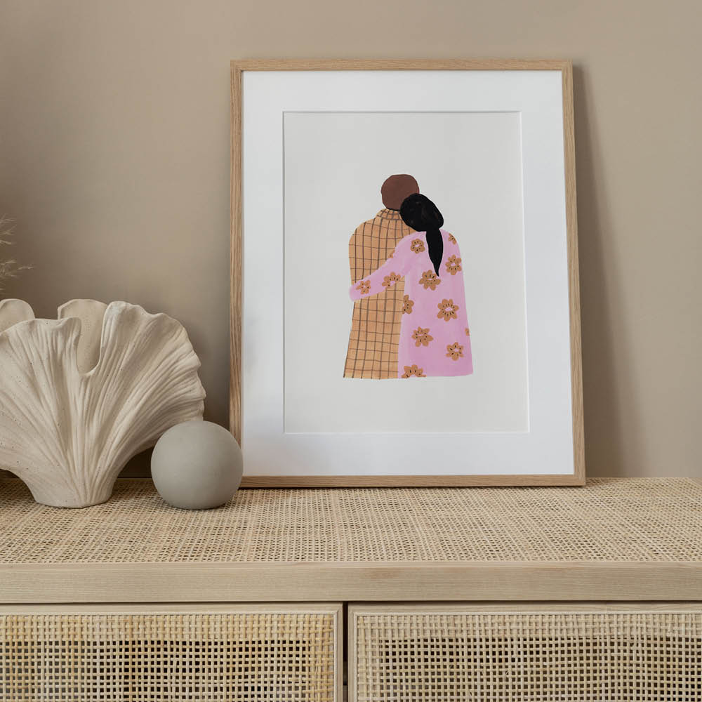 Poster & Frame The Poster Club x Laura Page Juliste 30x40 cm Couple