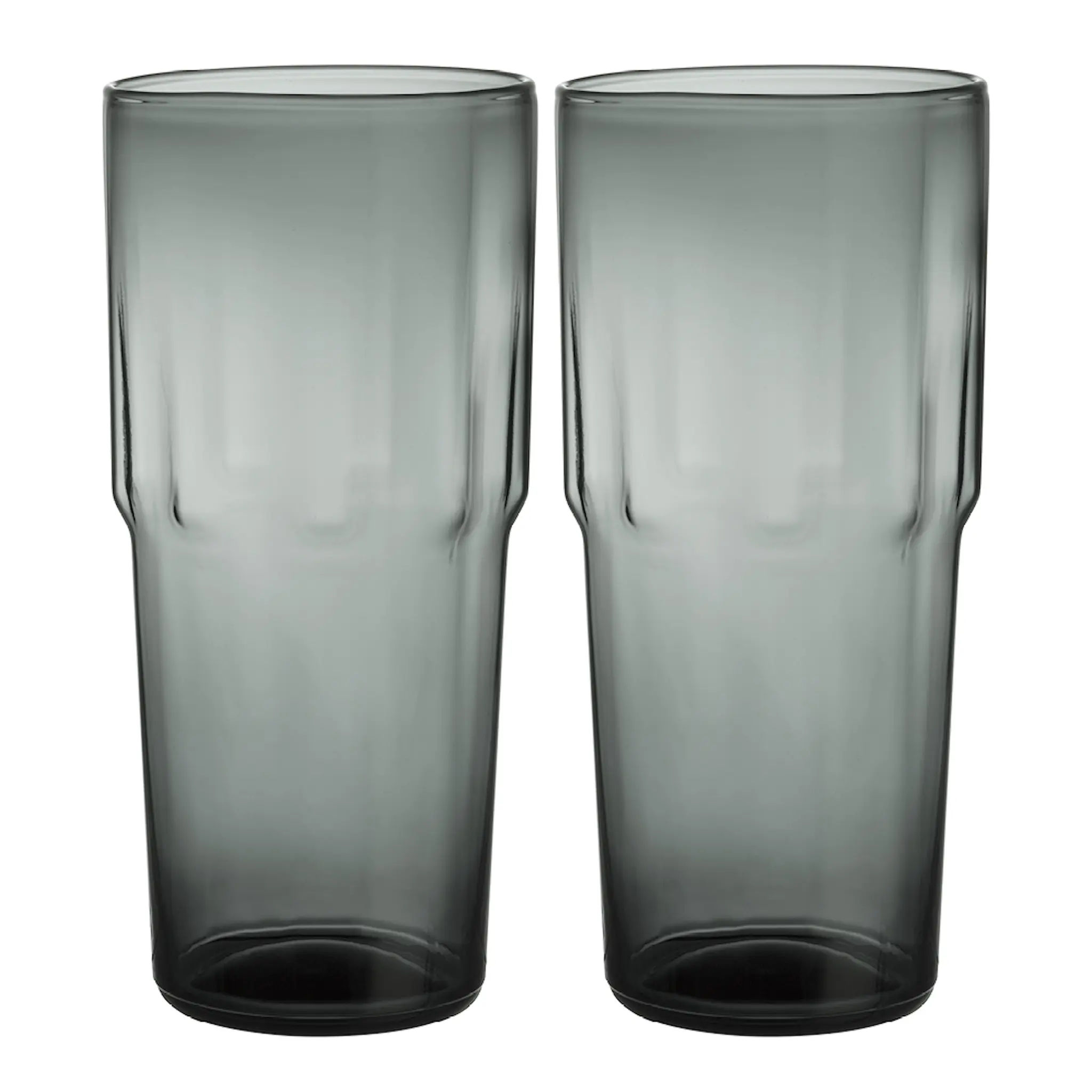 iittala Solare høyt glass 39 cl 2 stk stålgrå
