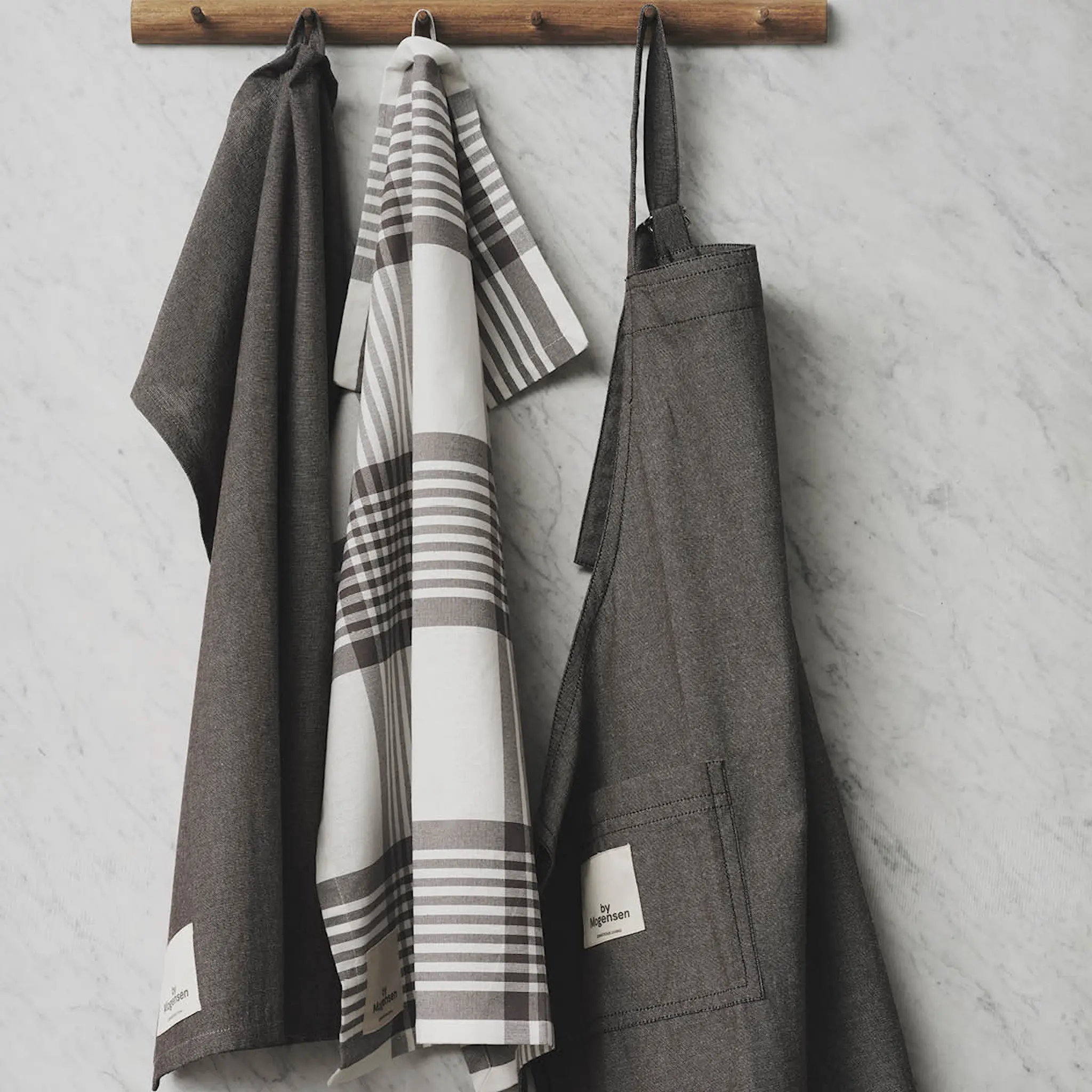 By Mogensen Kökshandduk 2-pack 72x56 cm earth