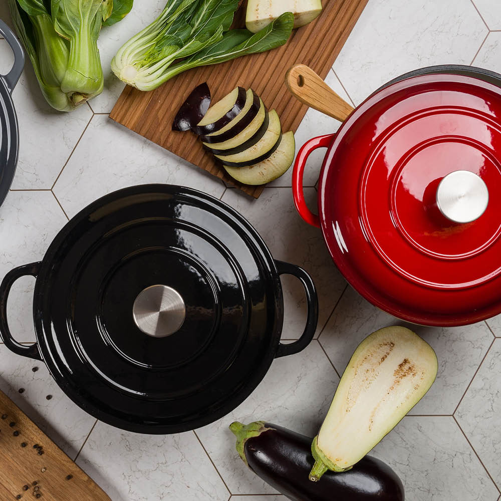 Sabor Basic støpejernsgryte 4,2L svart