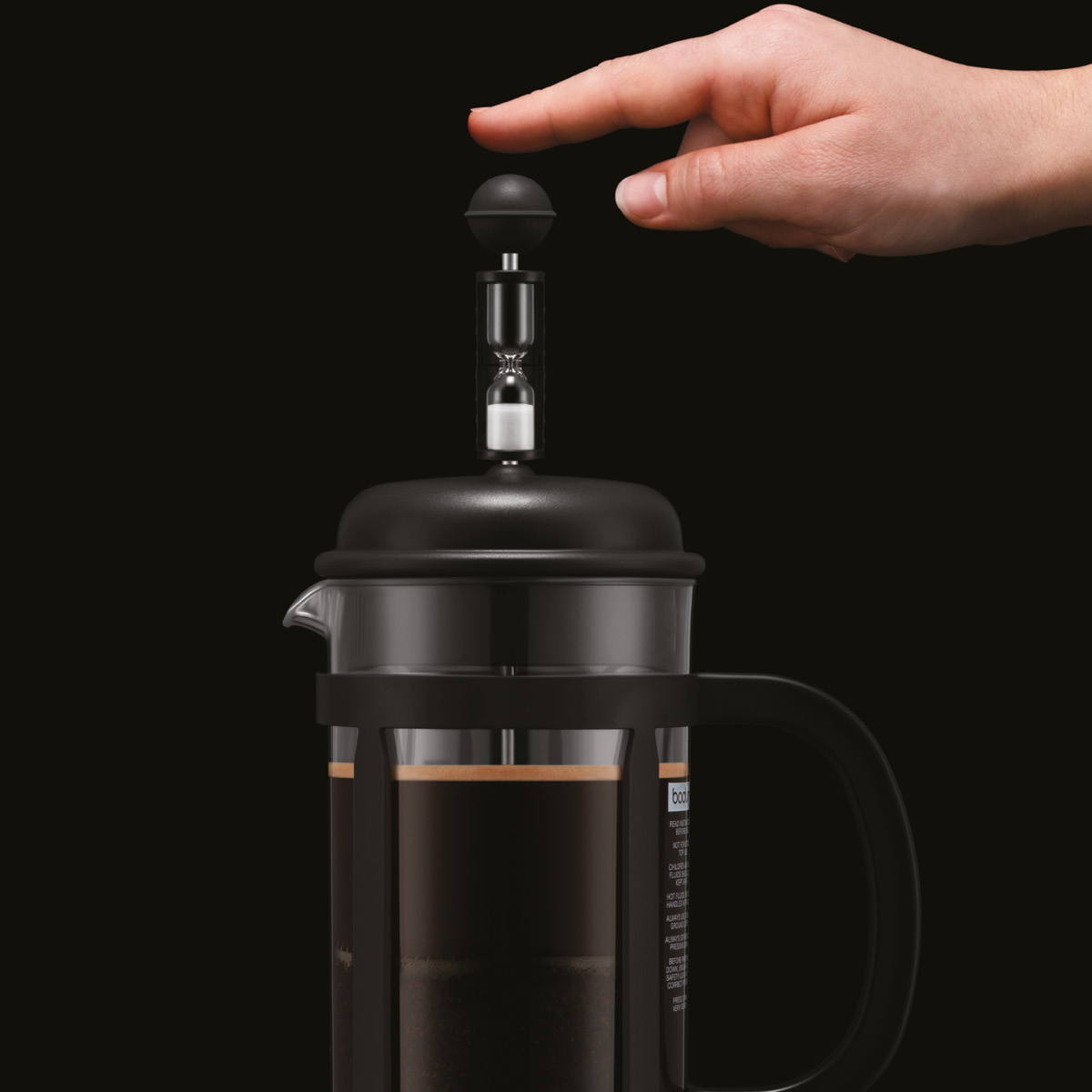 Bodum Bistro timer 4 min svart