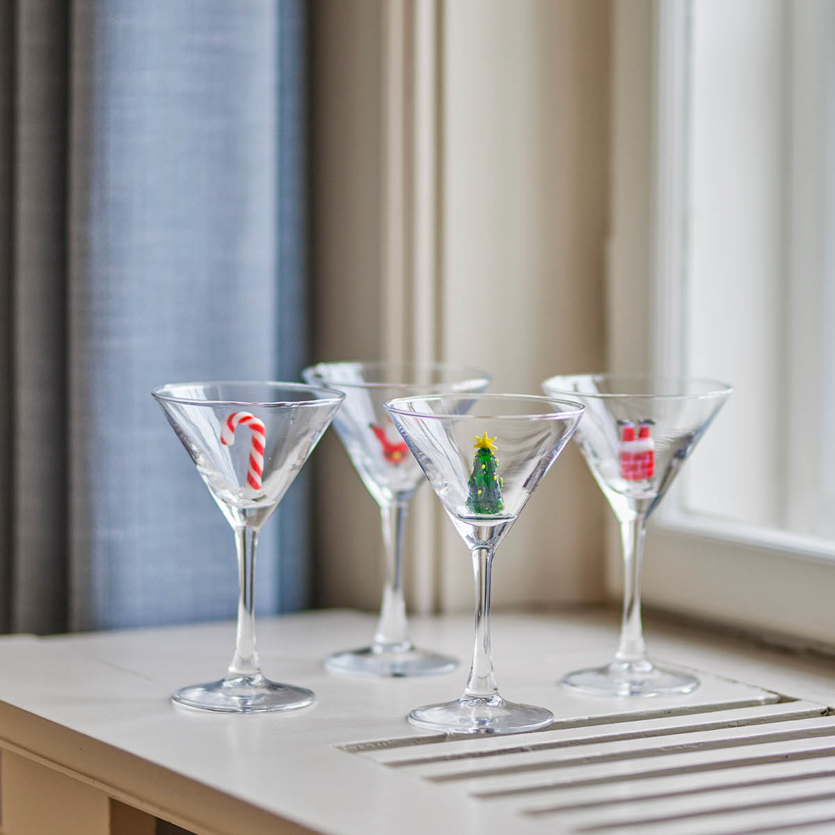 Bloomingville Misa cocktailglas 17 cl 4-pack klar julmotiv