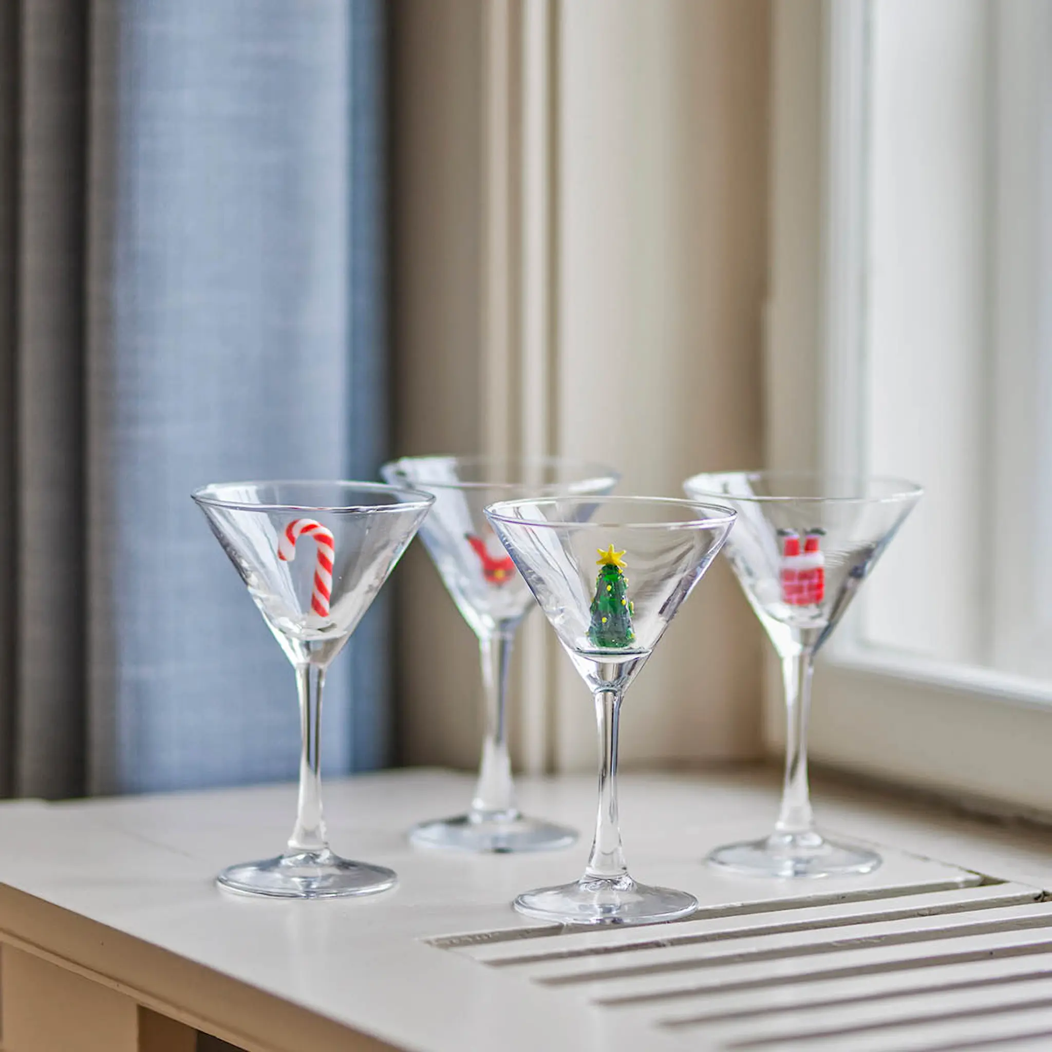 Bloomingville Misa cocktailglas 17 cl 4-pack klar julmotiv