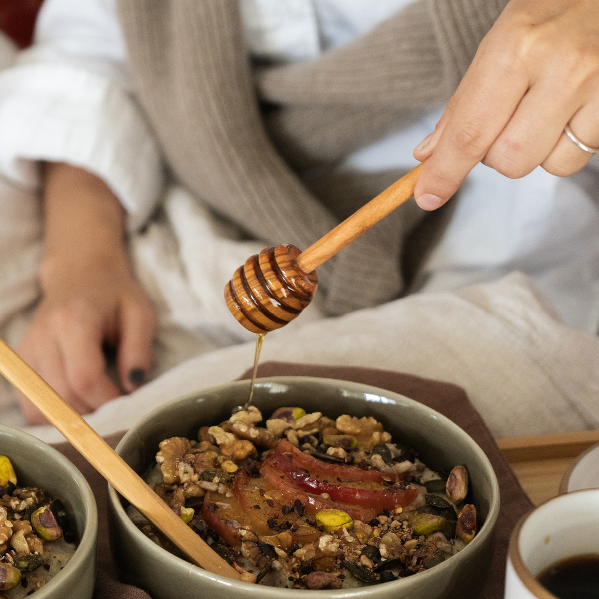 Heirol Honningskje 16 cm oliventre