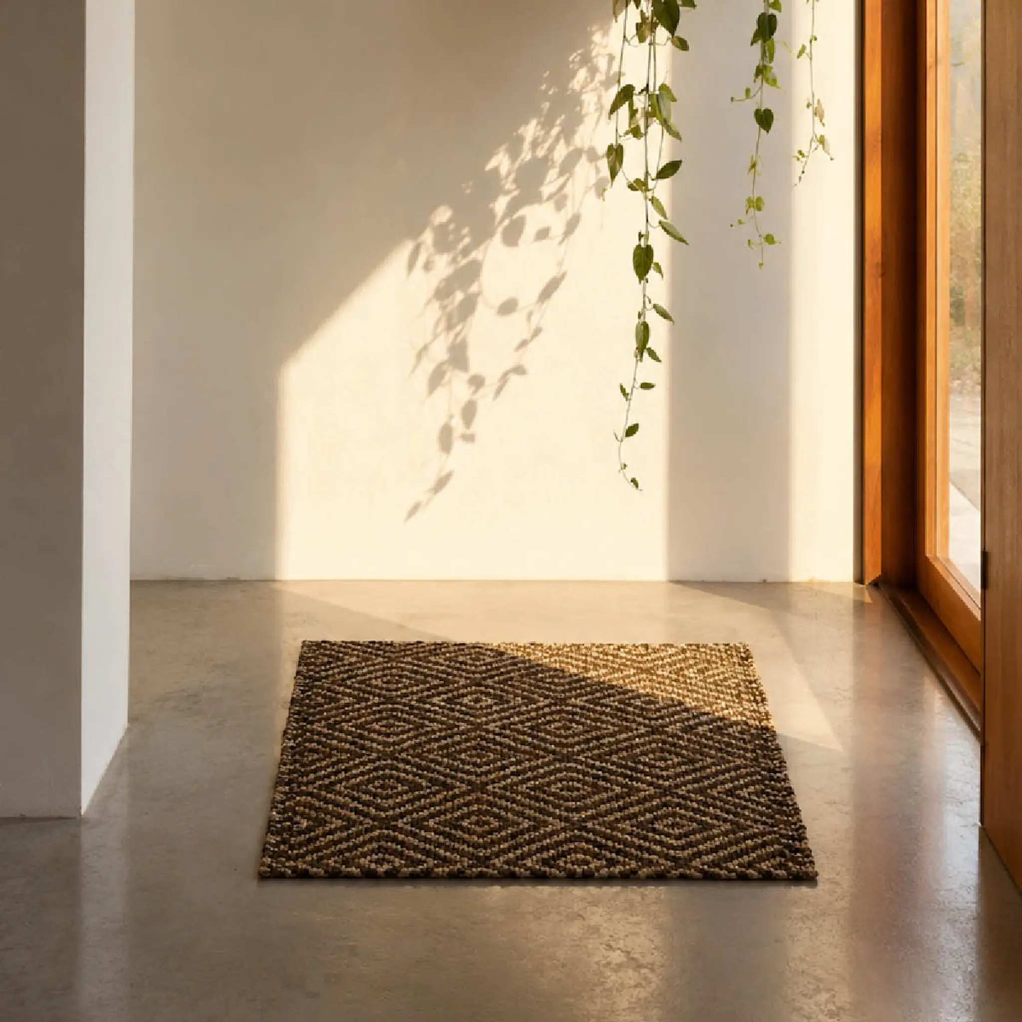 Deco Nord Gåsöga dørmatte 60x90 cm Nature/Cocoa