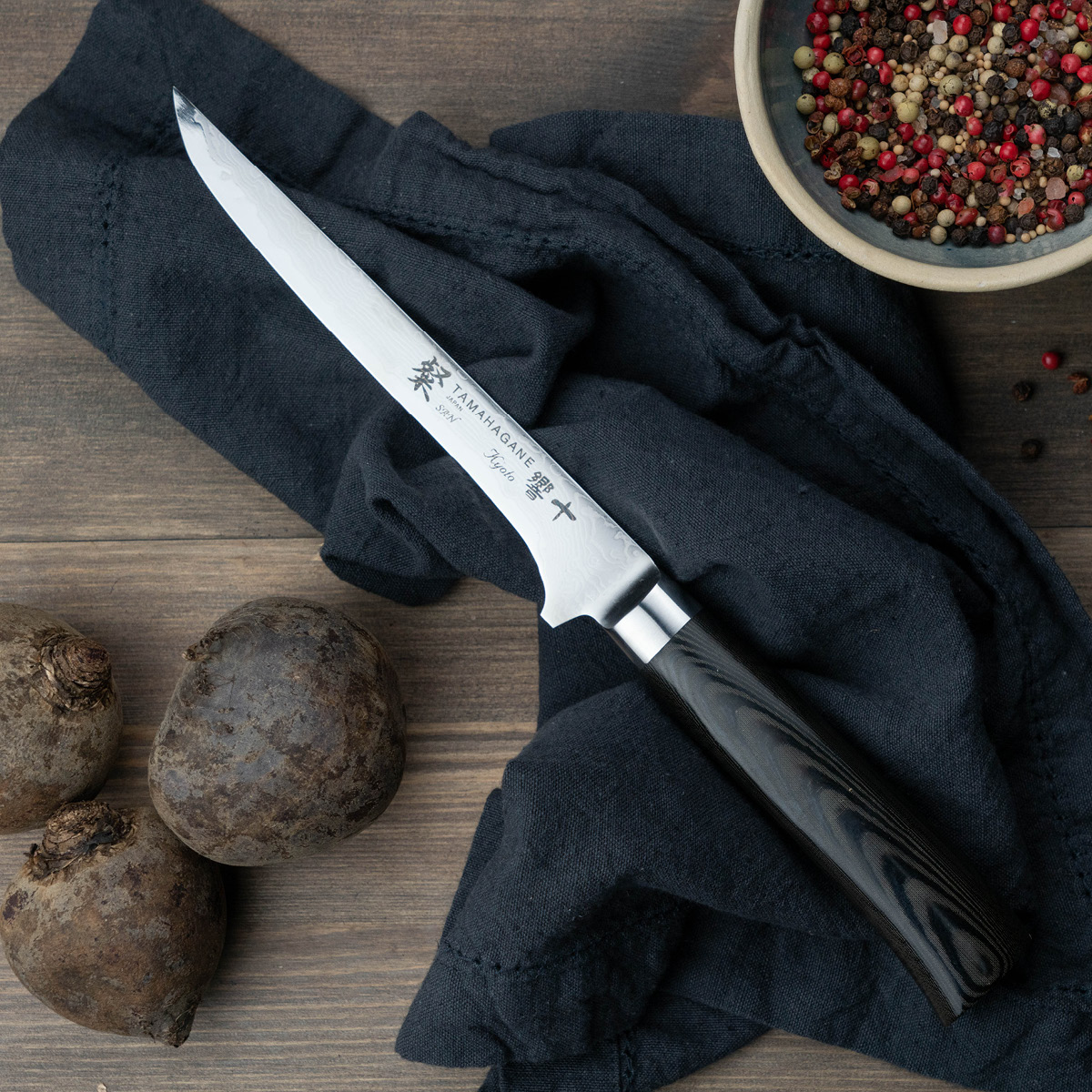 Tamahagane San Kyoto Urbeningskniv 16 cm