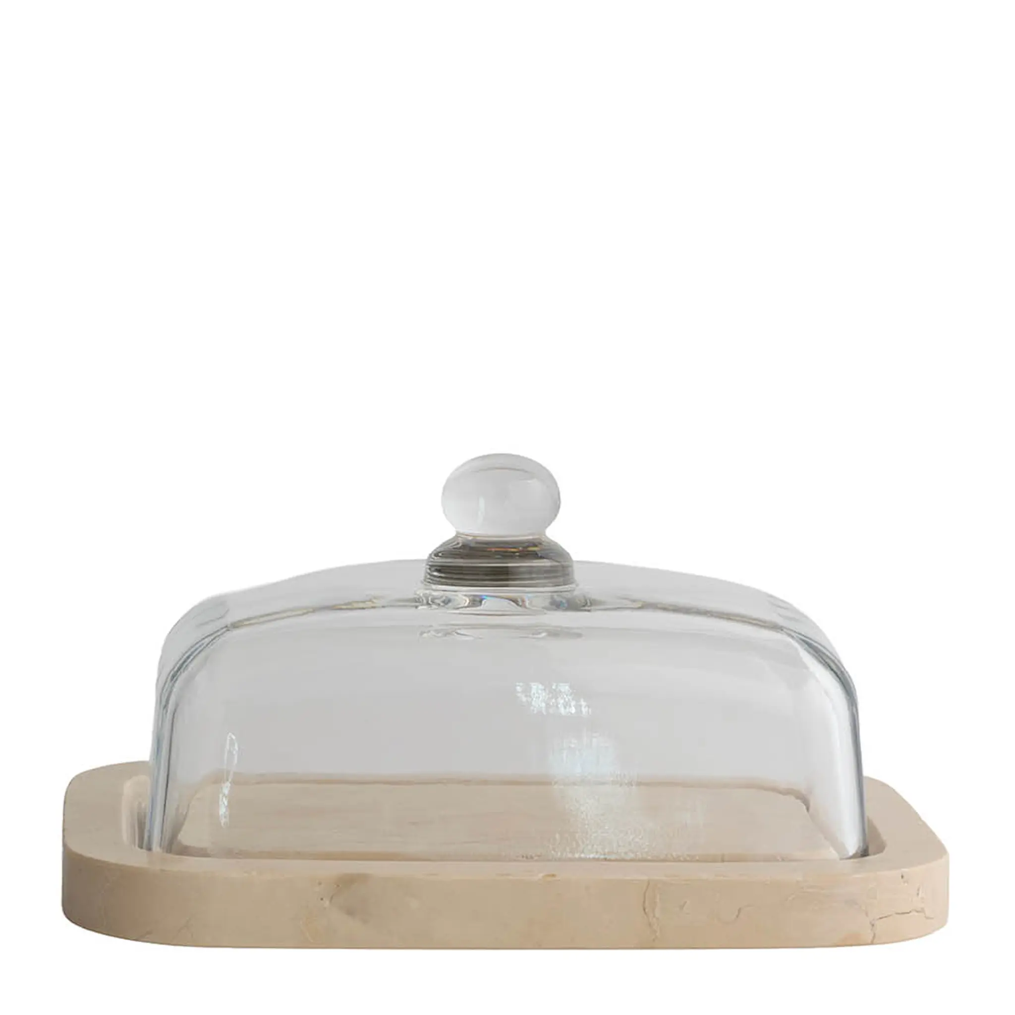 Mette Ditmer Marble smørboks 19,5x14 cm sand