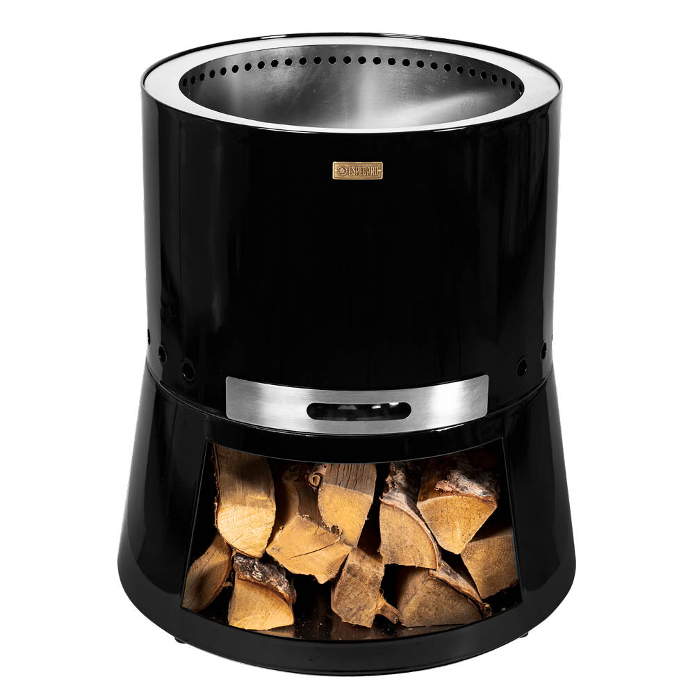 Espegard Pilar Premium 50 eldtunna renbrännande eldstad 65 cm svart