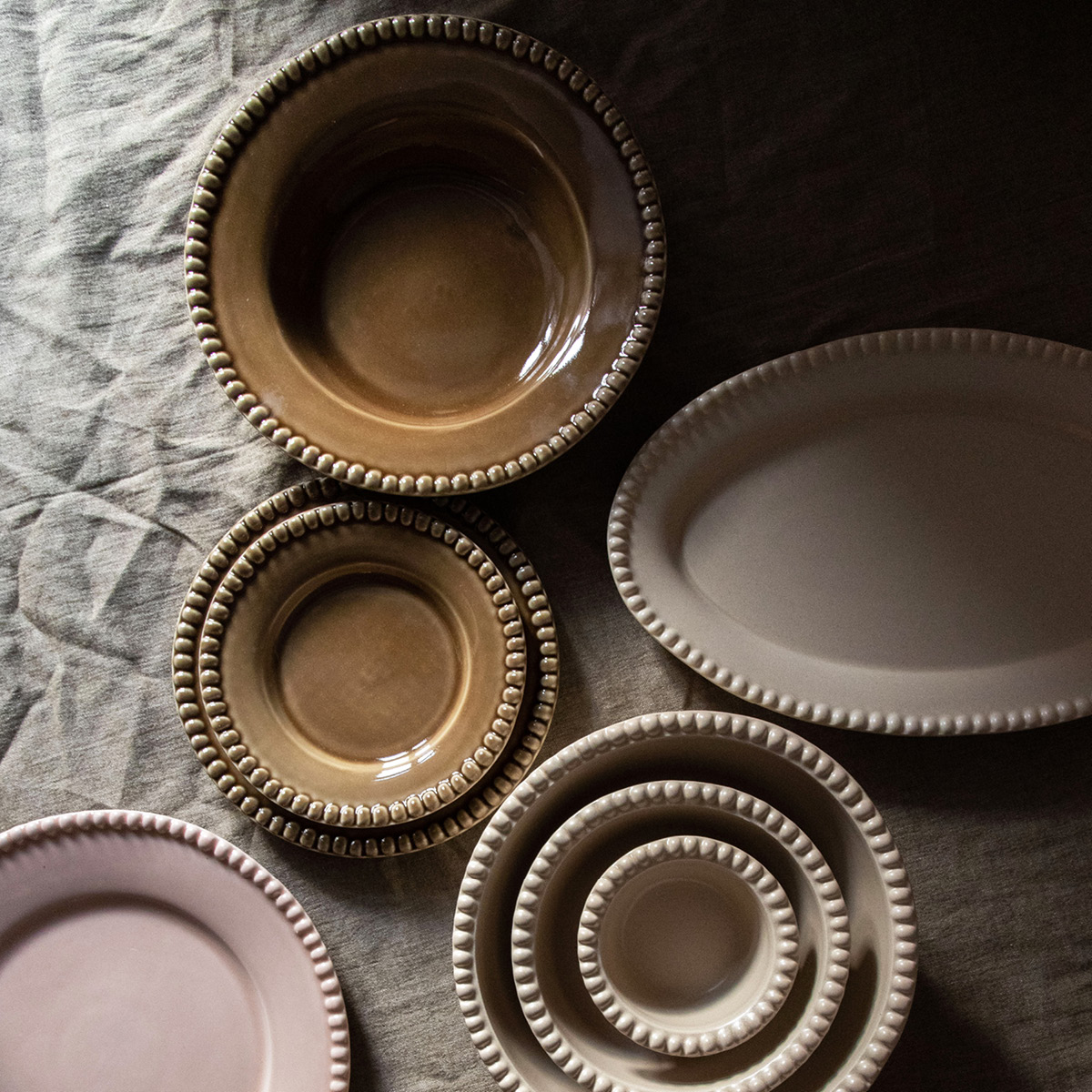 PotteryJo Daria suppetallerken 26 cm 2 stk umbra