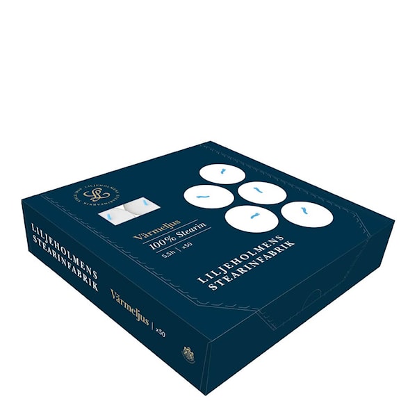 Värmeljus 3,8 50-pack vit