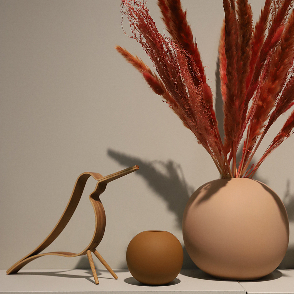 Cooee Ball Vas 10 cm Coconut