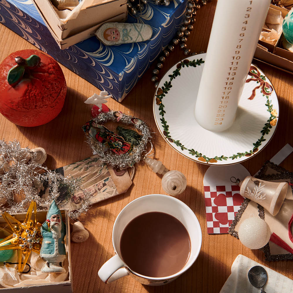 Royal Copenhagen Star Fluted Christmas lljusstake 15,5 cm vit