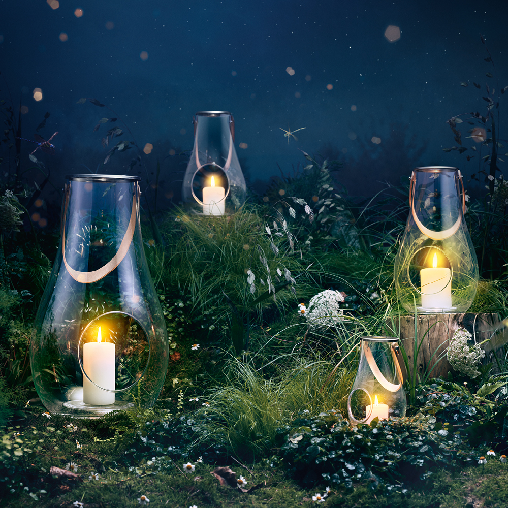 Holmegaard Design with Light Lyhty 29 cm Kirkas