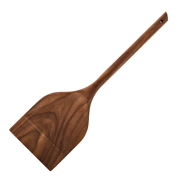 Bred spatel 33,5 cm valnöt