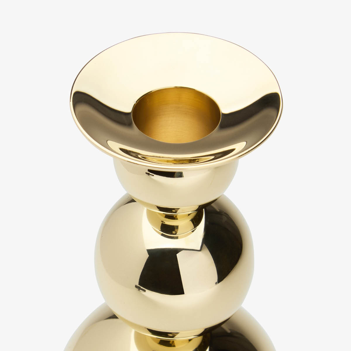 Skultuna Kulljusstake trippel 17,5 cm mässing