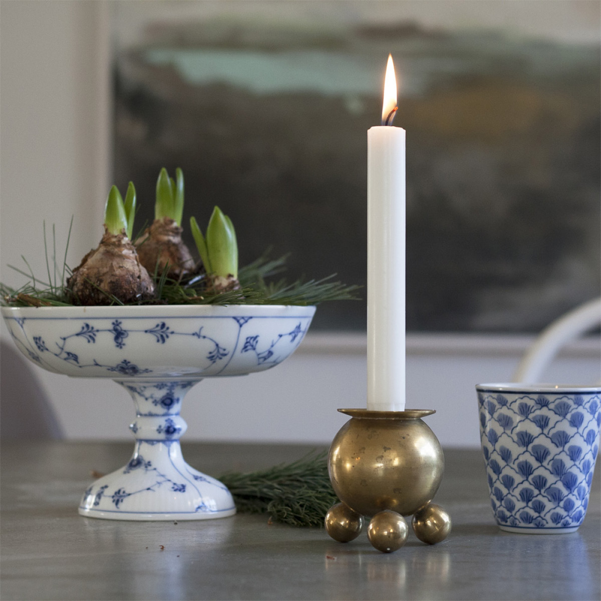 Liljeholmens Kronelys 20,6 cm 8 stk hvit