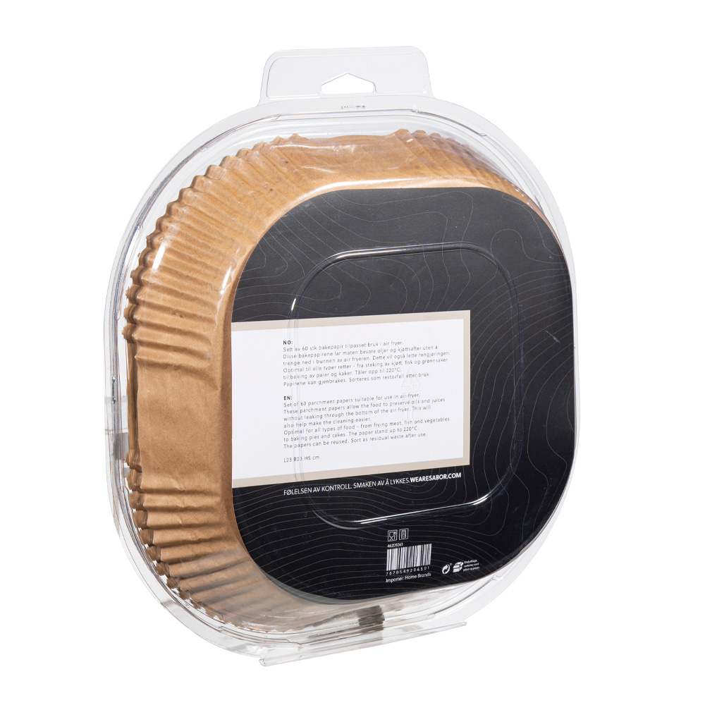 Sabor Ultimate airfryer papir firkantet brun