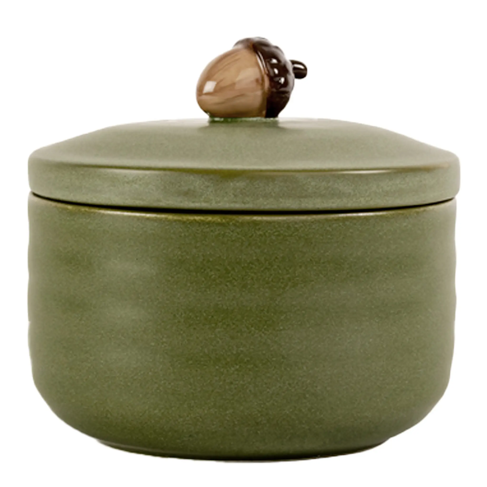 Sagaform Ellen Ekollonburk med lock 7,5 cm Grön