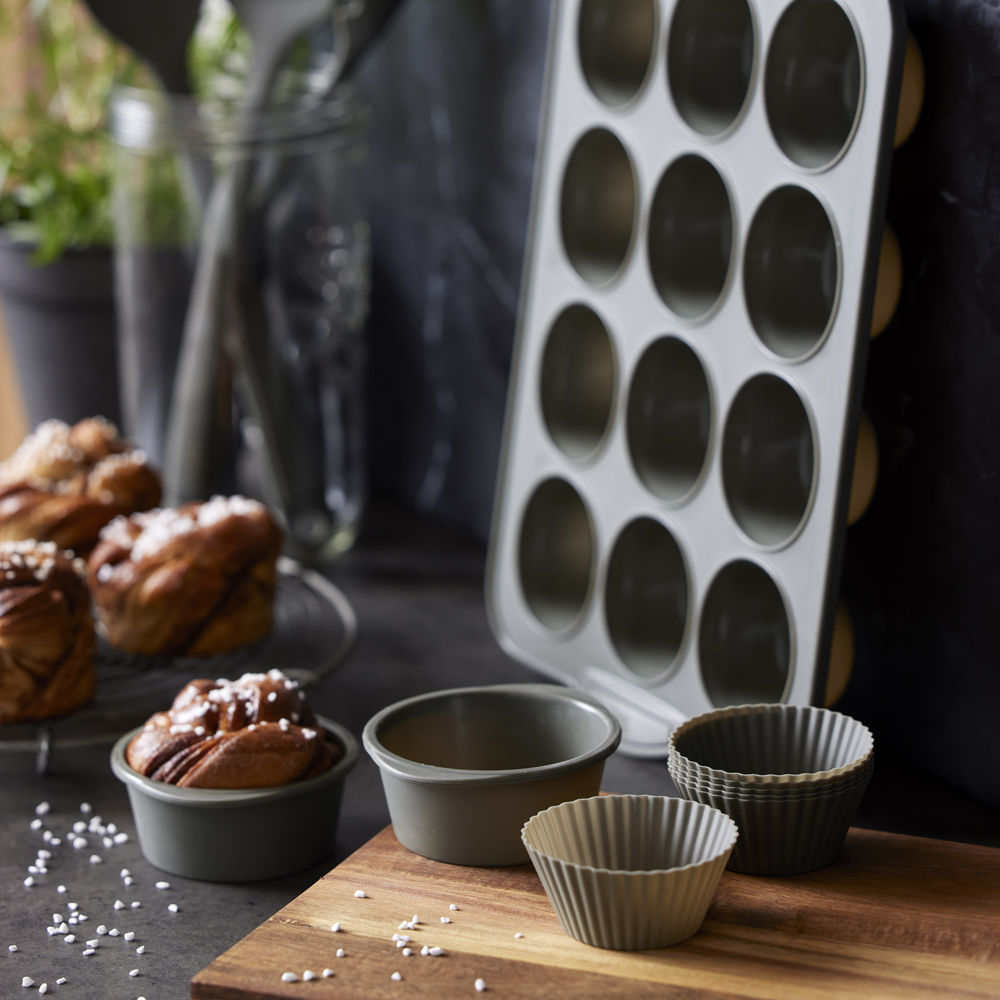 Tareq Taylor Pecan muffinsform 6 stk 7x3,2 cm forest green