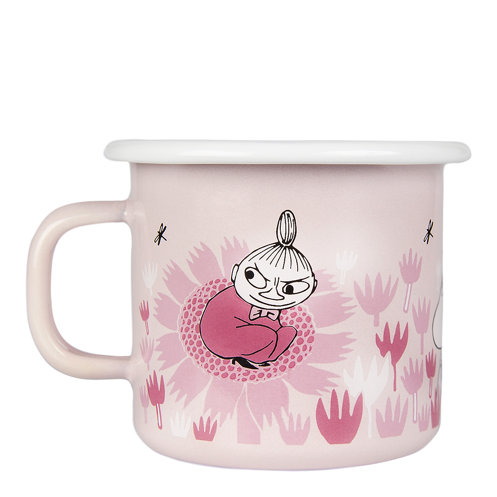 Muurla Mummikopp Emalje I hagen 25 cl rosa