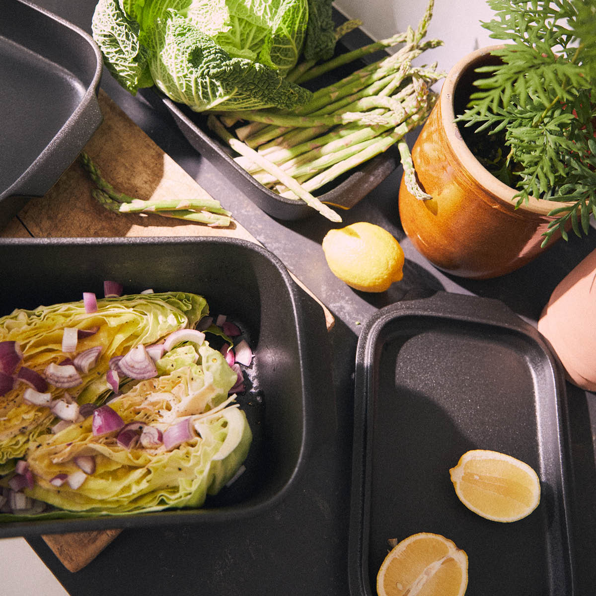 Rosendahl Cook With Love ugnsform 34x21,5 cm grå