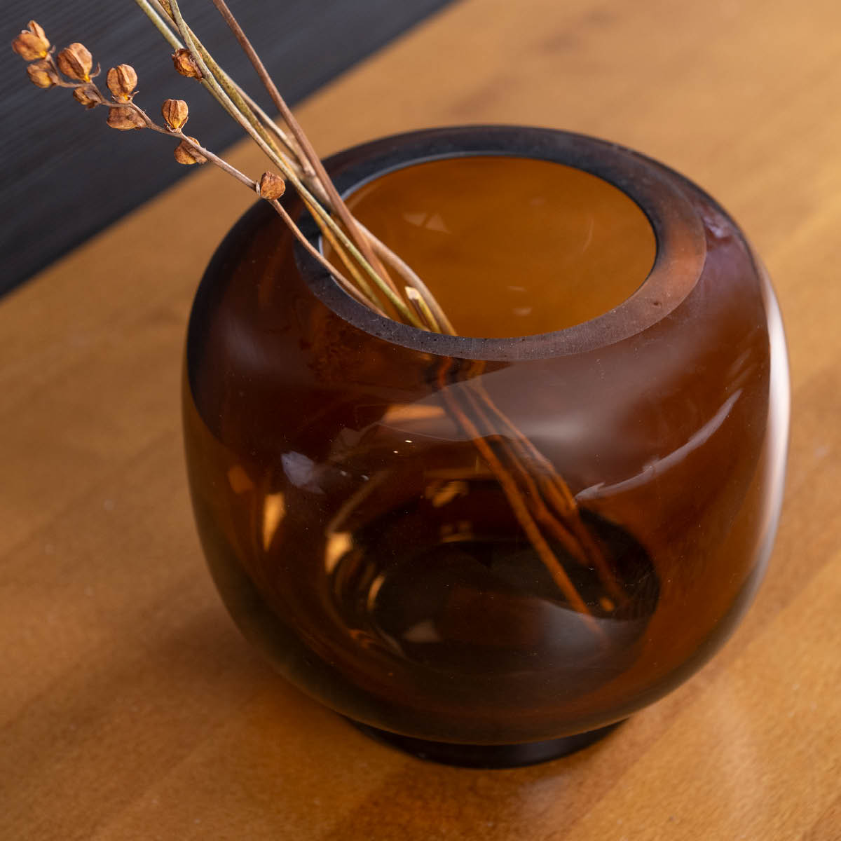 Fanni K Uumen vase 16x14,5 cm brun