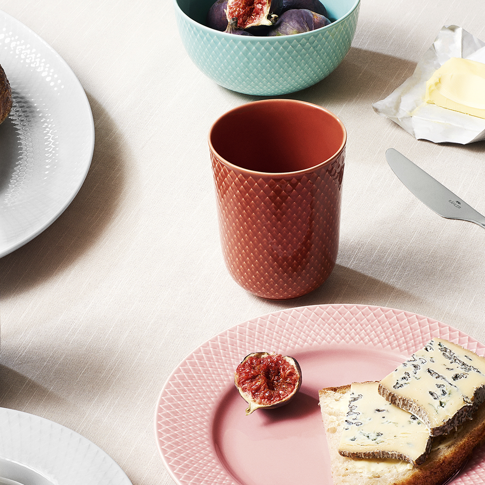 Lyngby Porcelæn Rhombe Color Mugg 33 cl Terracotta