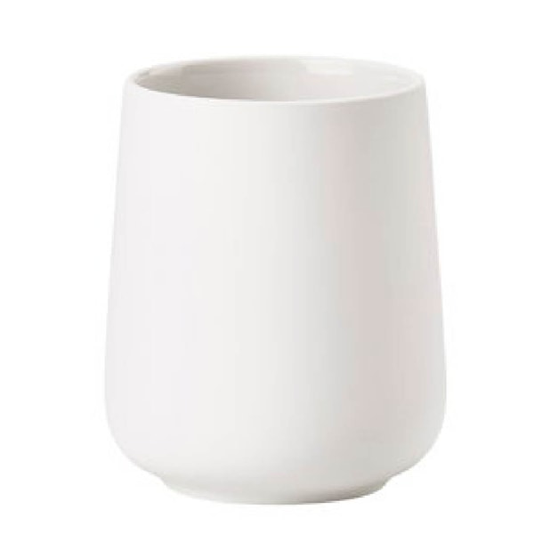 Nova One tandborstmugg 10 cm vit