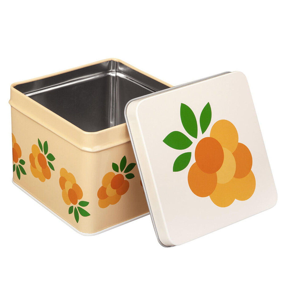 Blafre Hjortron matlåda / förvaringslåda 10x10 cm gul