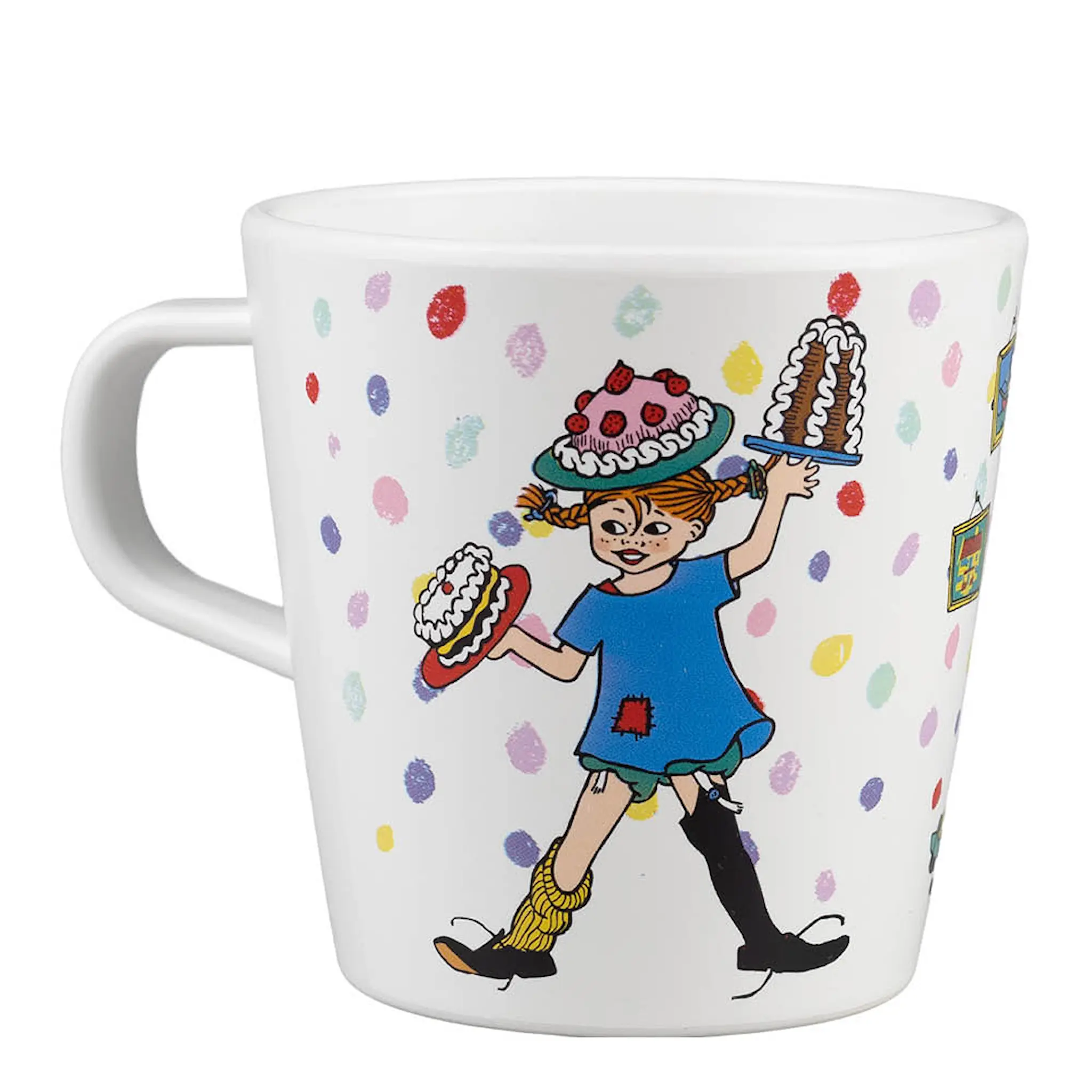 Rätt Start Pippi mugg med handtag 20 cl Födelsedag