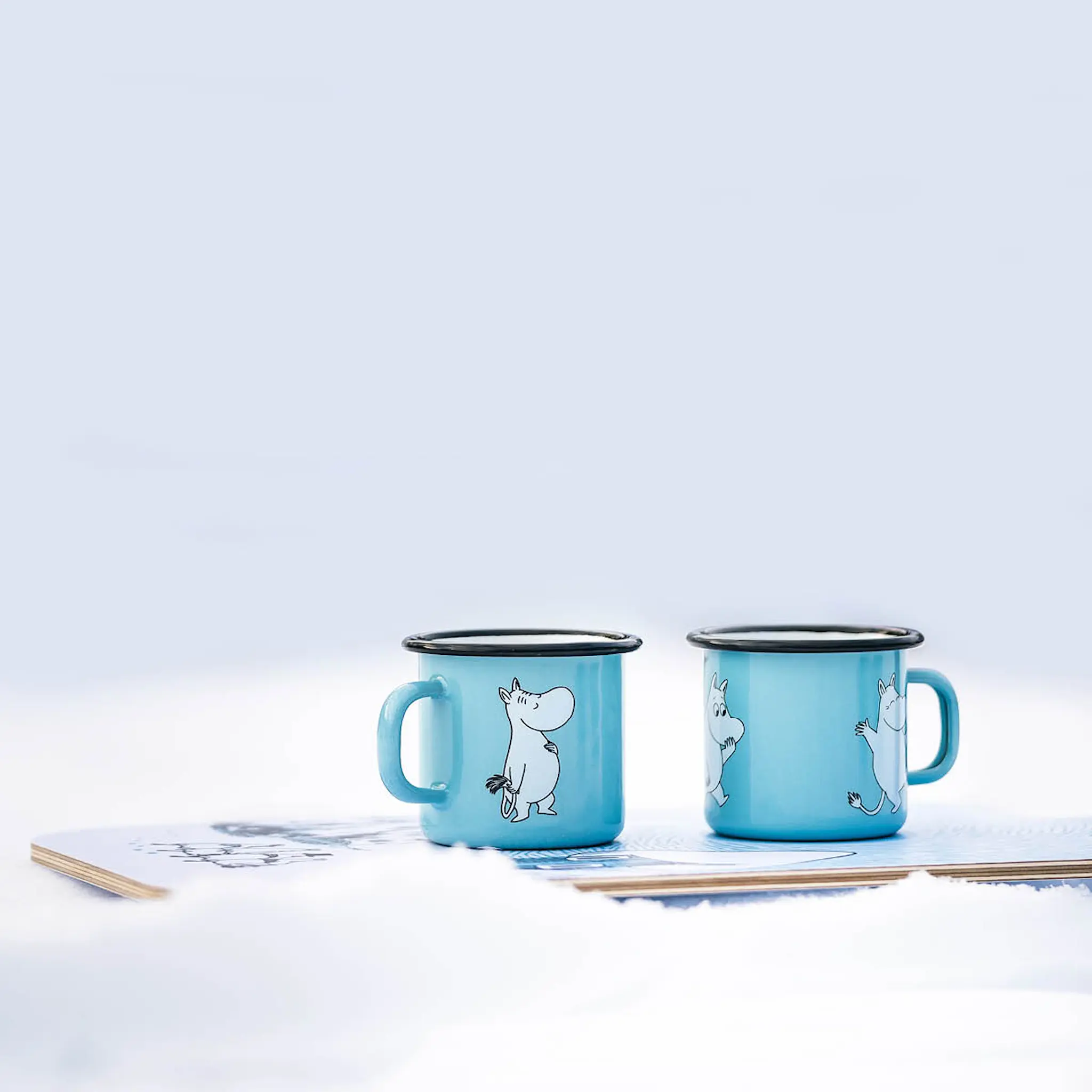 Muurla Mumin Emaljmugg Mumintrollet 25 cl Blå