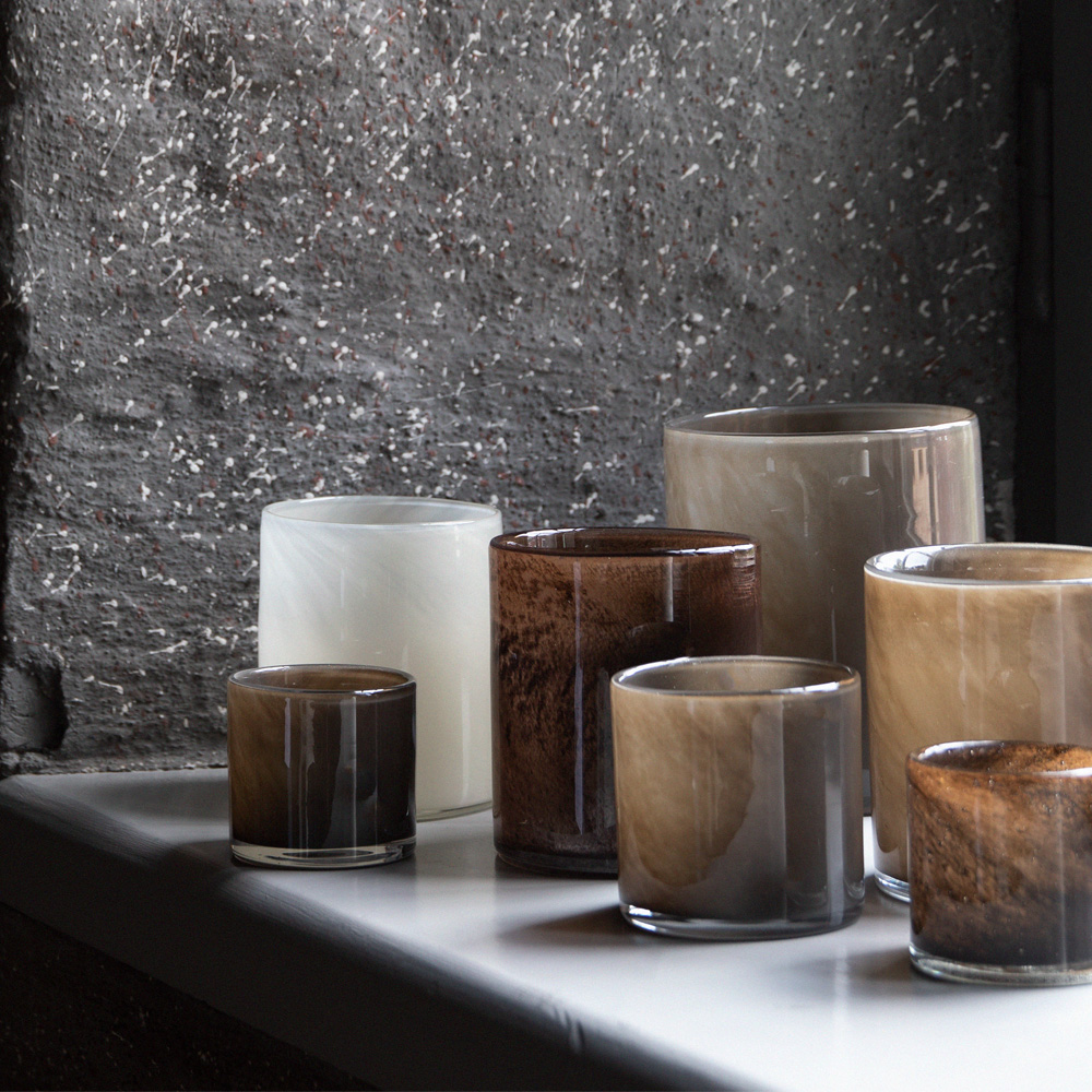 Tell Me More Lyric lyslykt 12x14 cm taupe