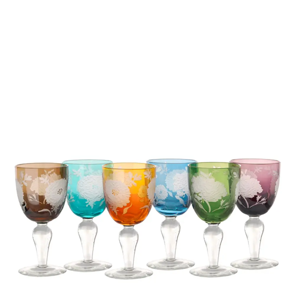 Peony Viinilasi 25 cl 6 kpl Monivärinen