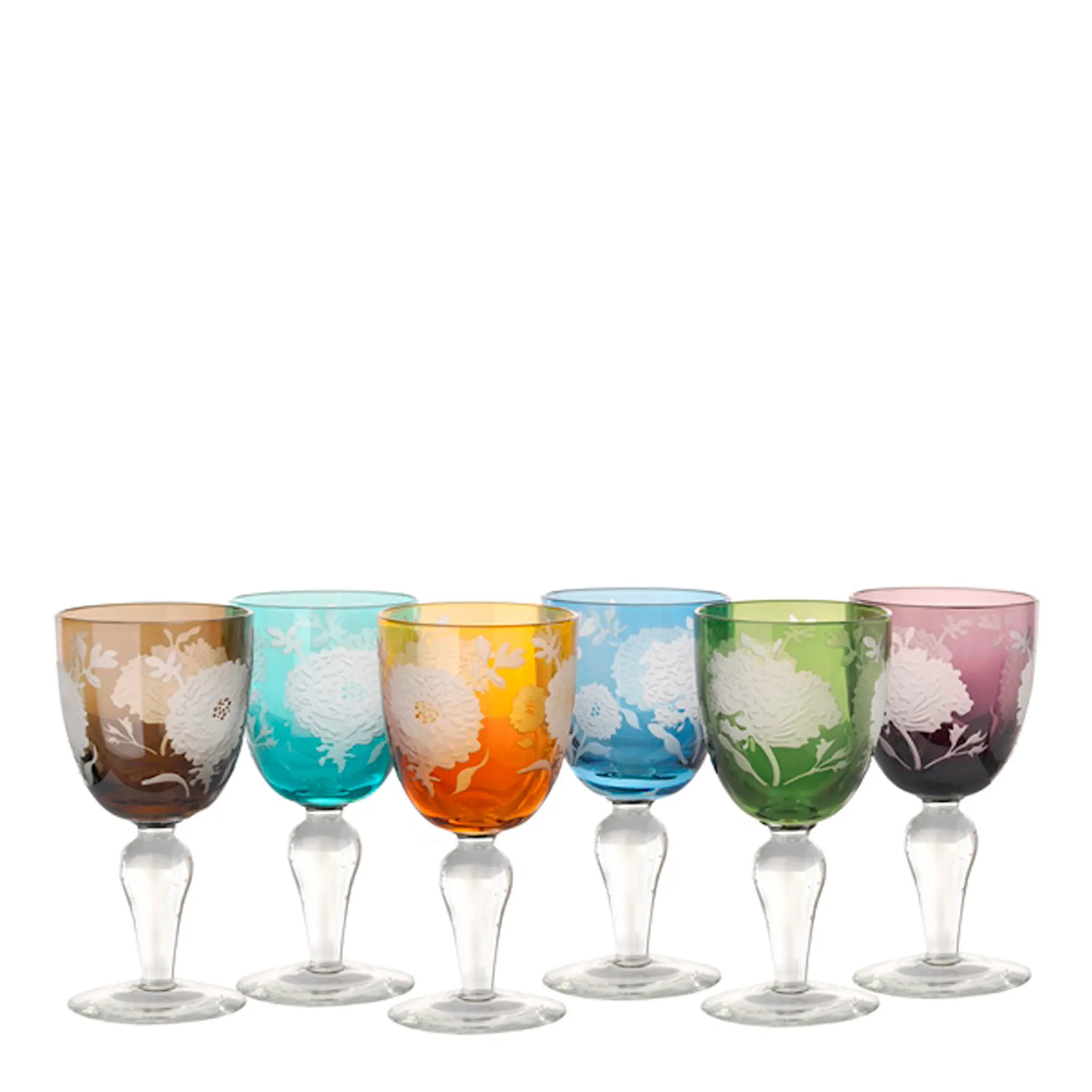 Pols Potten Peony Vinglas 6-pack Multi