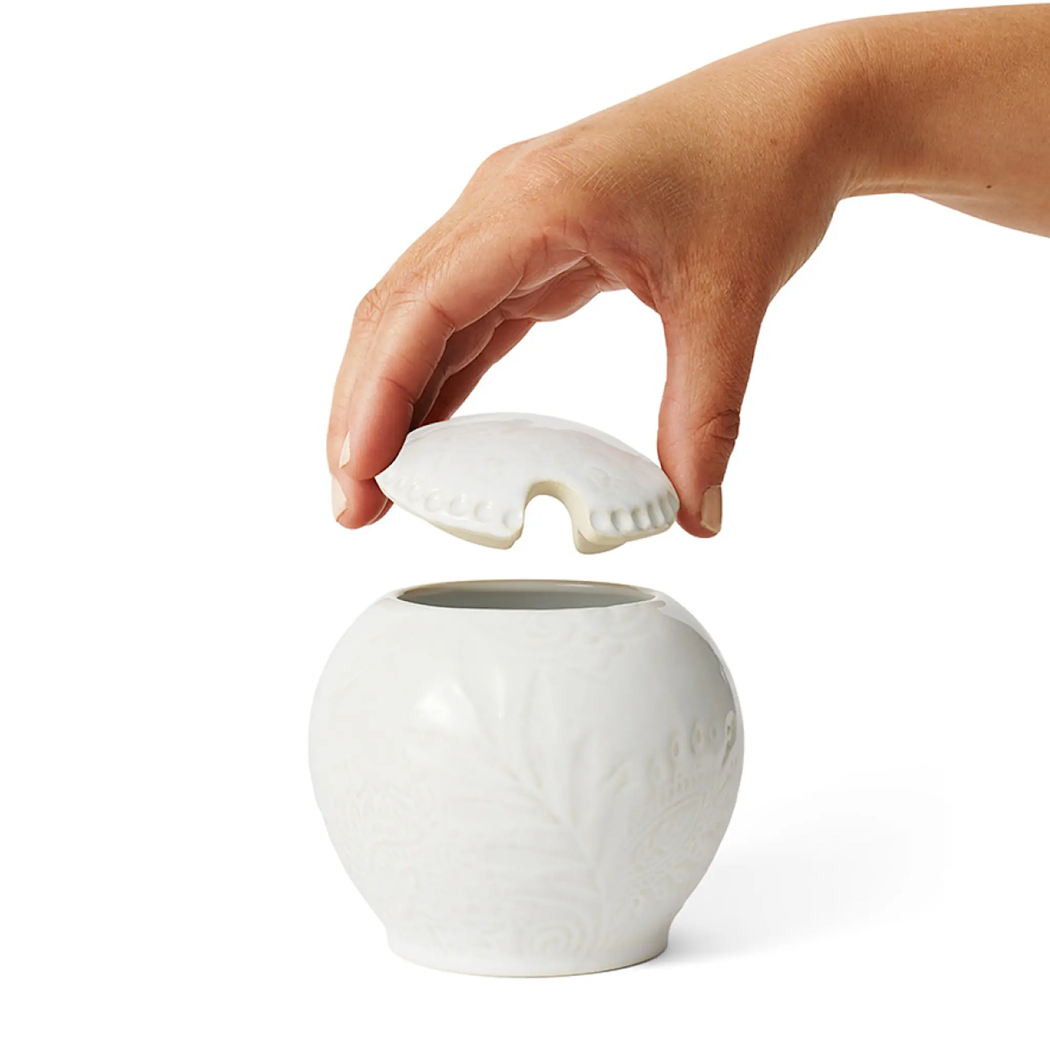 Sthål Arabesque sockerskål 9 cm white