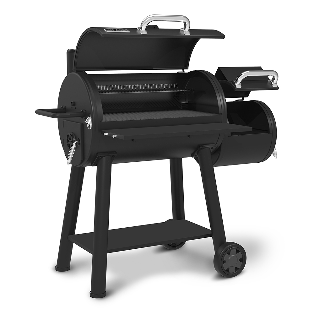 Broil King Savugrilli Offset Smoker Low n Slow 500 Musta