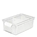 Förvaringslåda för kylskåp 32x12 cm klar/vit