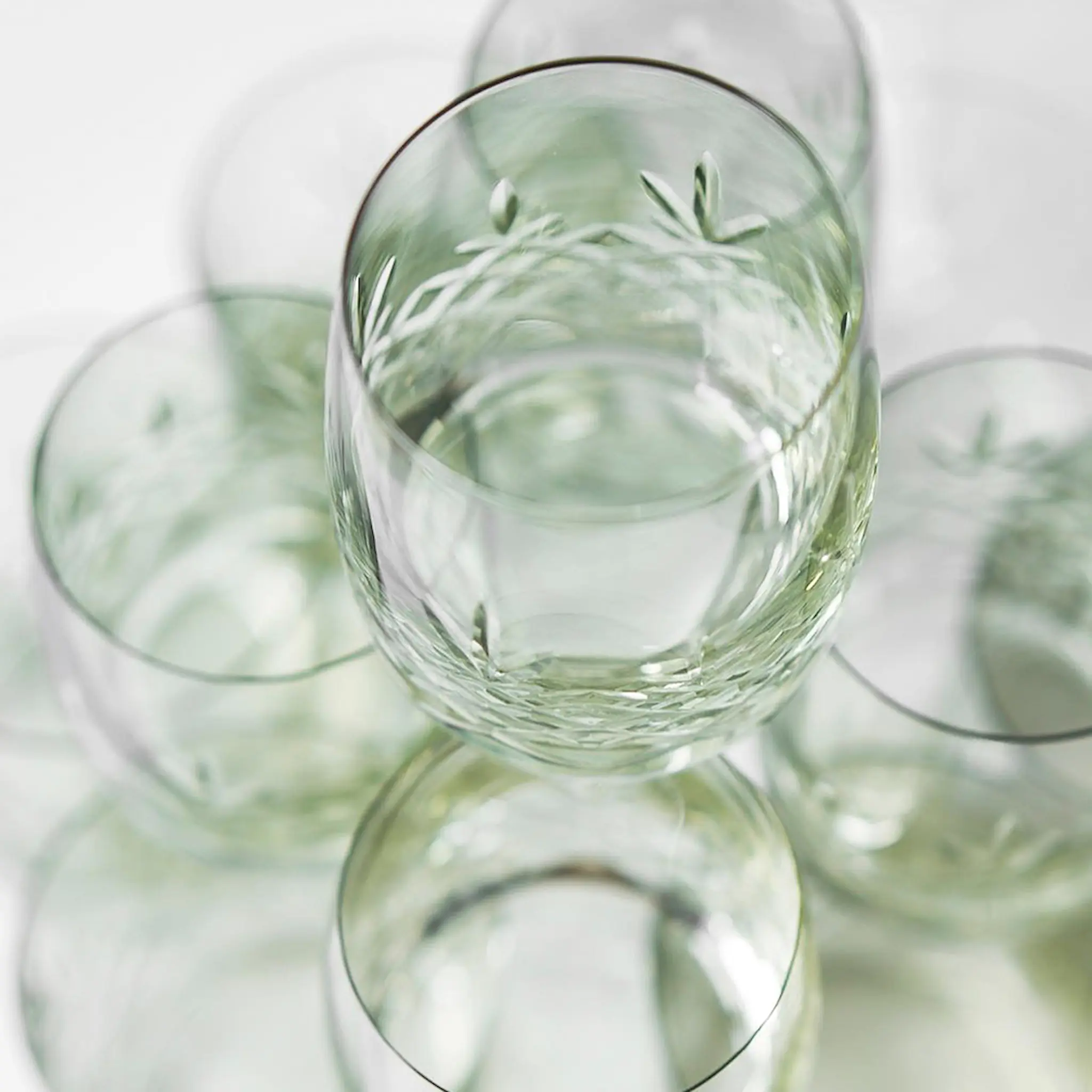 Frederik Bagger Crispy Aqua vannglass 23 cl 2 stk emerald