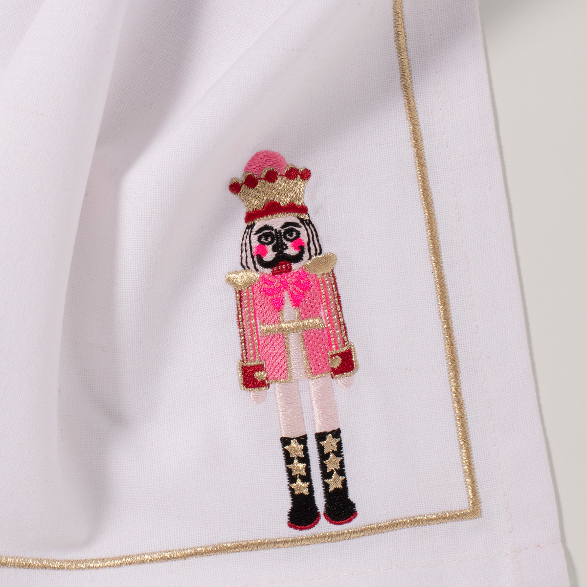 Vondels Santa's Favorites servett 45 cm 2-pack Nötknäppare vit