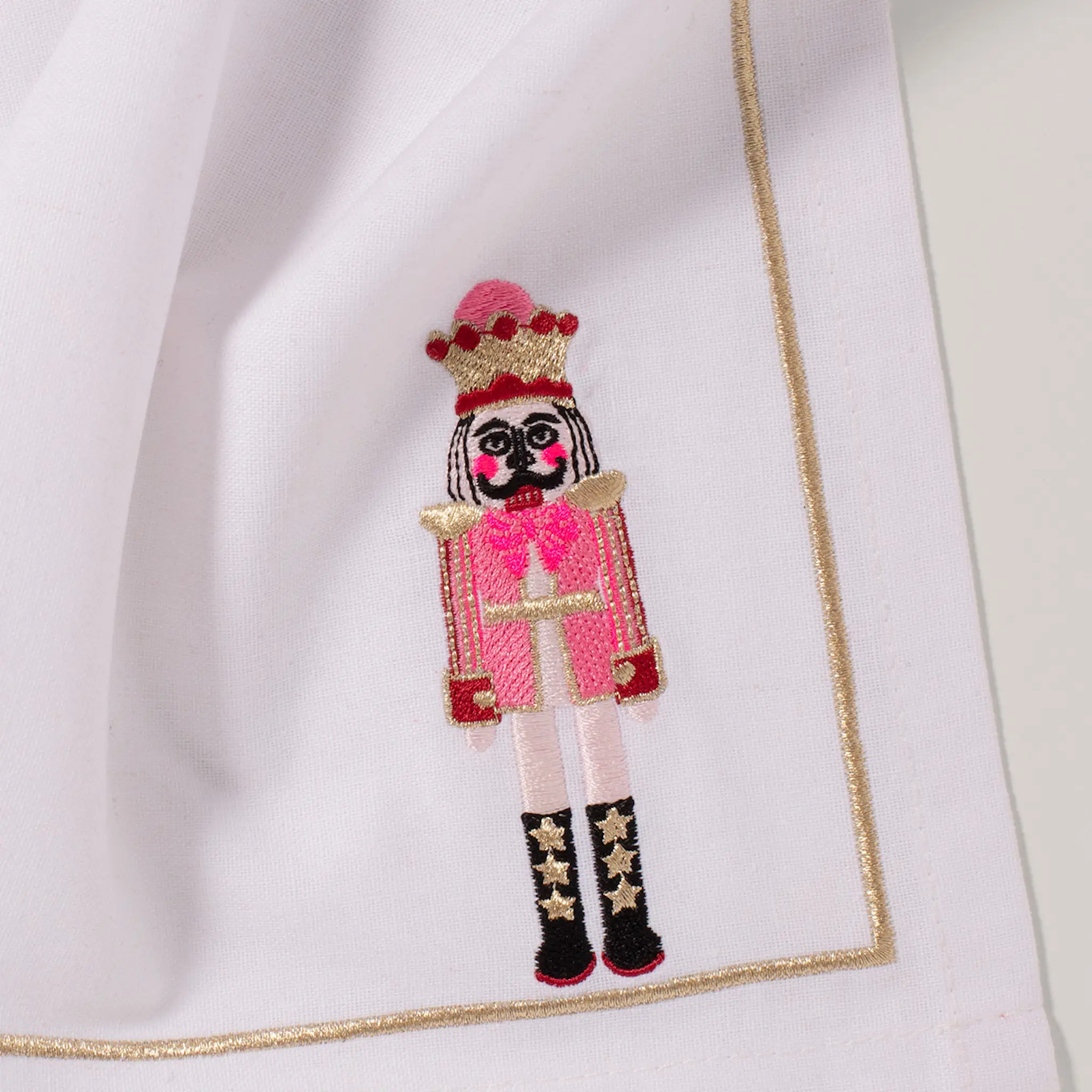 Vondels Santa's Favorites servett 45 cm 2-pack Nötknäppare vit