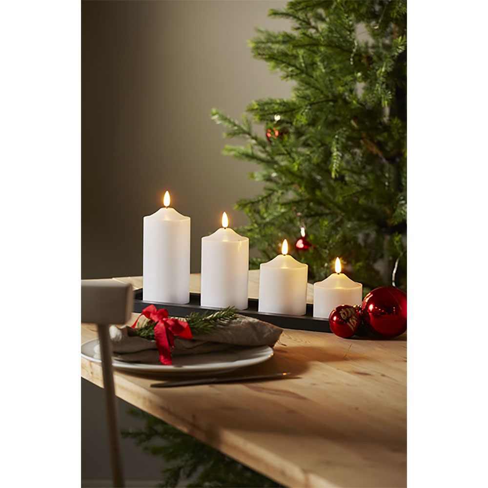 Star Trading Flamme LED Pöytäkynttilä 9,5 cm Valkoinen