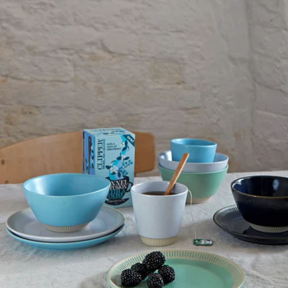 Knabstrup Keramik Colorit bolle 14 cm turkis