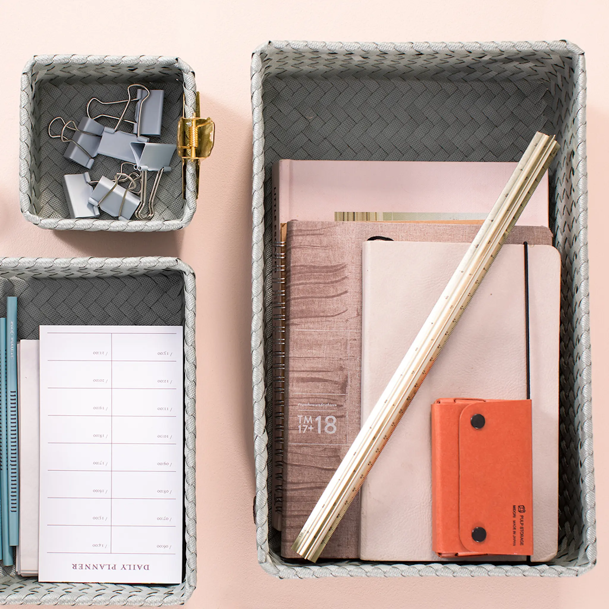 Handed By Fit stor oppbevaringskurv 36x24x10 cm eucalyptus