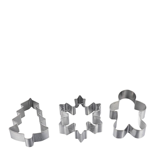 bAYk pepparkaksform 3-pack stål