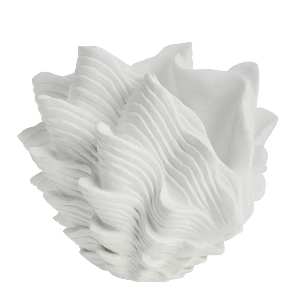 Shella maljakko 29 cm valkoinen