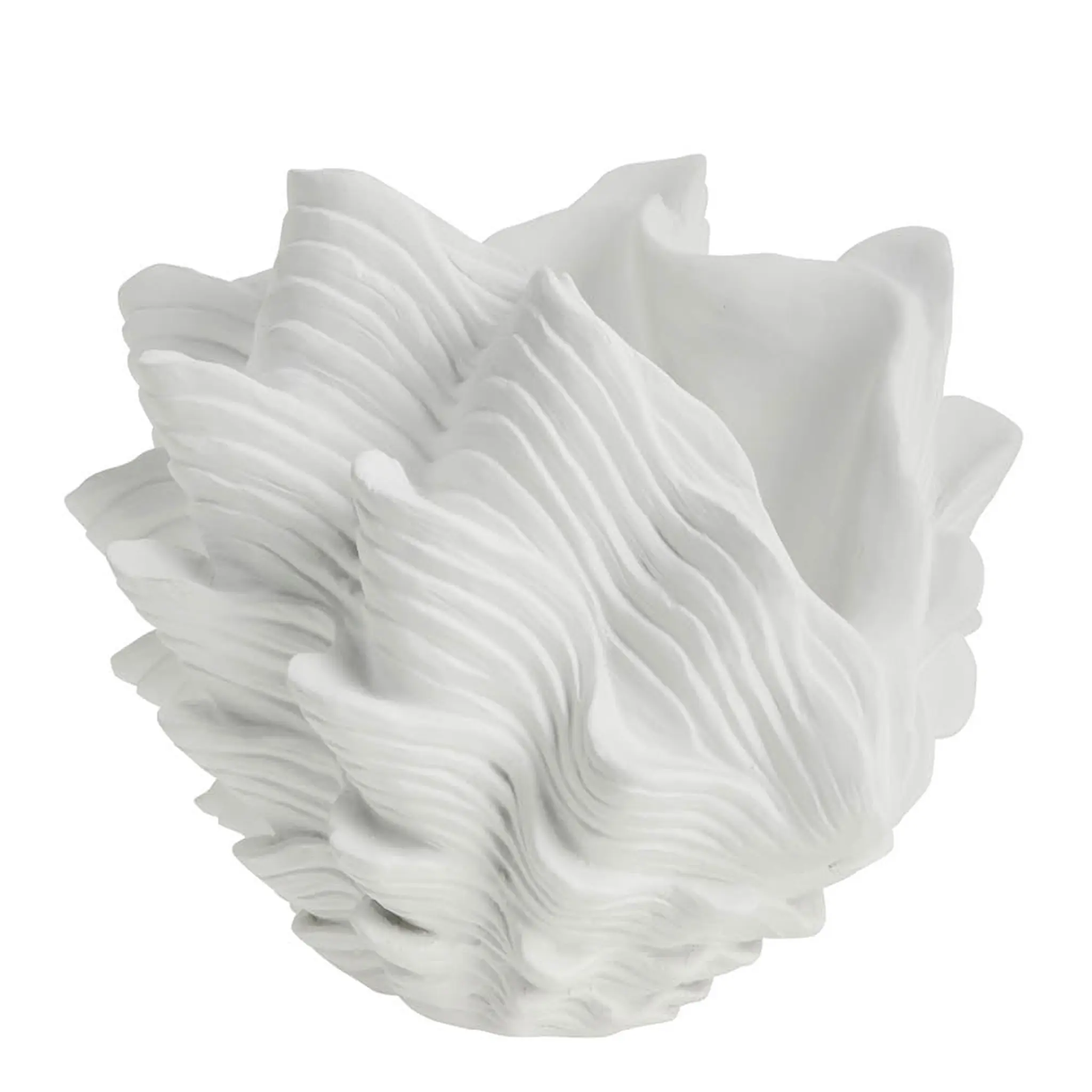 Lene Bjerre Shella maljakko 29 cm valkoinen