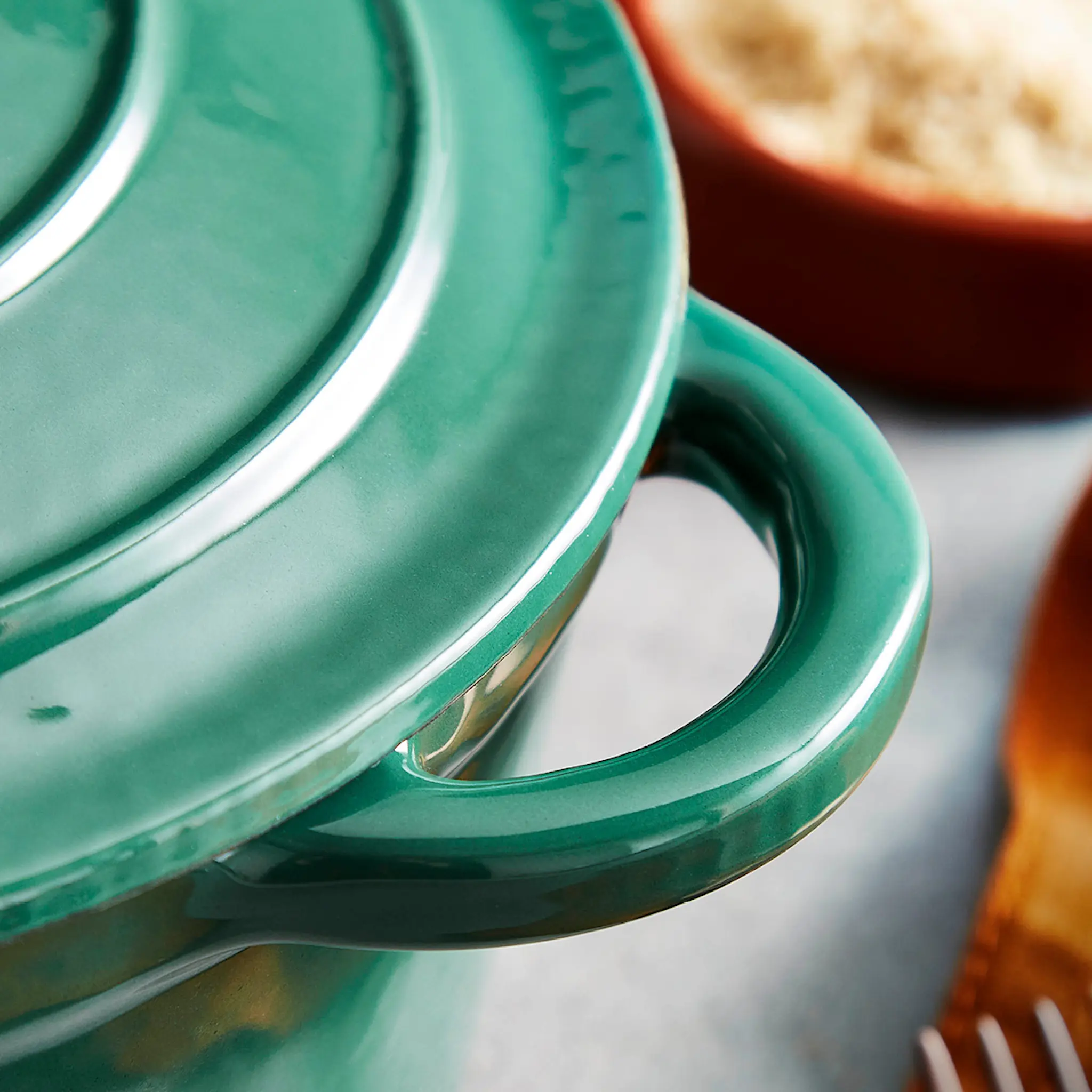 Barbary&Oak Rund støpejernsgryte 20 cm 2L grønn