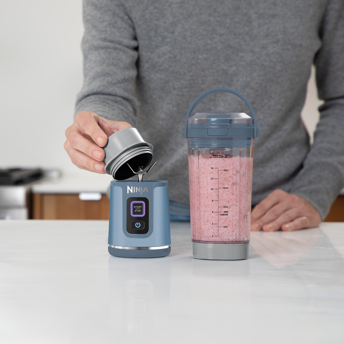 Ninja Blast to-go trådløs blender denim blue